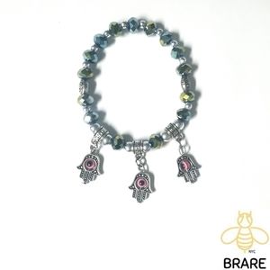 BRare Hamza Evil Eye Protector Beaded Bracelet